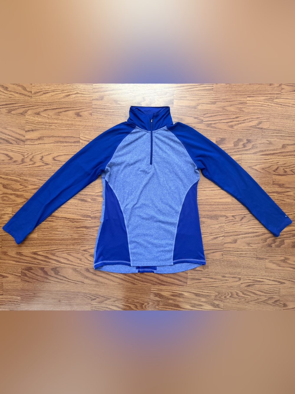 Champion C9 Duo Dry Blue Heather Running Quarter Zip Pullover Women’s Size Small